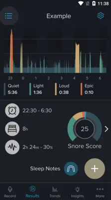 SnoreLab  Record Your Snoring android App screenshot 2